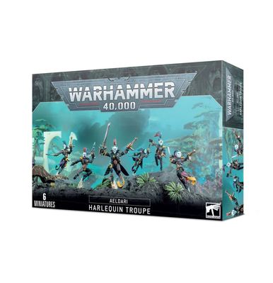 Warhammer 40k Aeldari Arlecchino Troupe – Miniature Dipinte A Mano, Parzialmente Assemblate