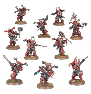 Games Workshop Warhammer 40,000 - World Eaters - Khorne Berzerkers
