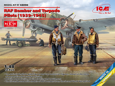 ICM 1/48 WWII RAF Bomber and Torpedo Pilots 1939-1945