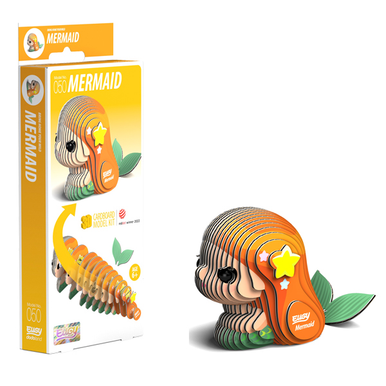 Eugy 50 Mermaid Card 3D Puzzle