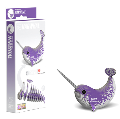 Eugy 33 Narwhal Card 3D Puzzle
