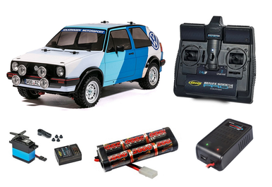 Tamiya 1/10 RC VW Golf Mk.2 GTI 16v Rally MF-01X Super Package