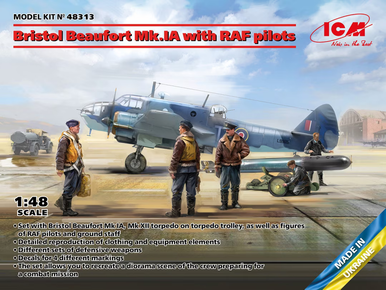 ICM 1/48 Bristol Beaufort Mk.IA with RAF Pilots