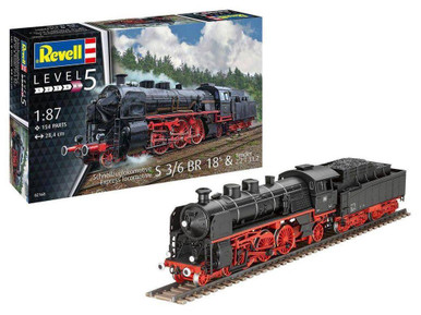 Revell 1/87 S3/6 BR18(5) German Express Locomotive with Tender 2'2