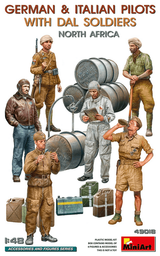 MiniArt 1/48 German and Italian Pilots with DAL Soldiers