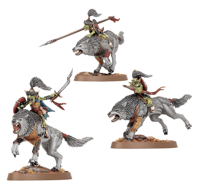 Games Workshop Age of Sigmar Gloomspite Gitz - Gitmob Snarlboss & Wolfgit Retinue