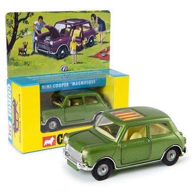 Corgi Toys 334 1/41 BMC Mini Magnifique Green Edition Diecast