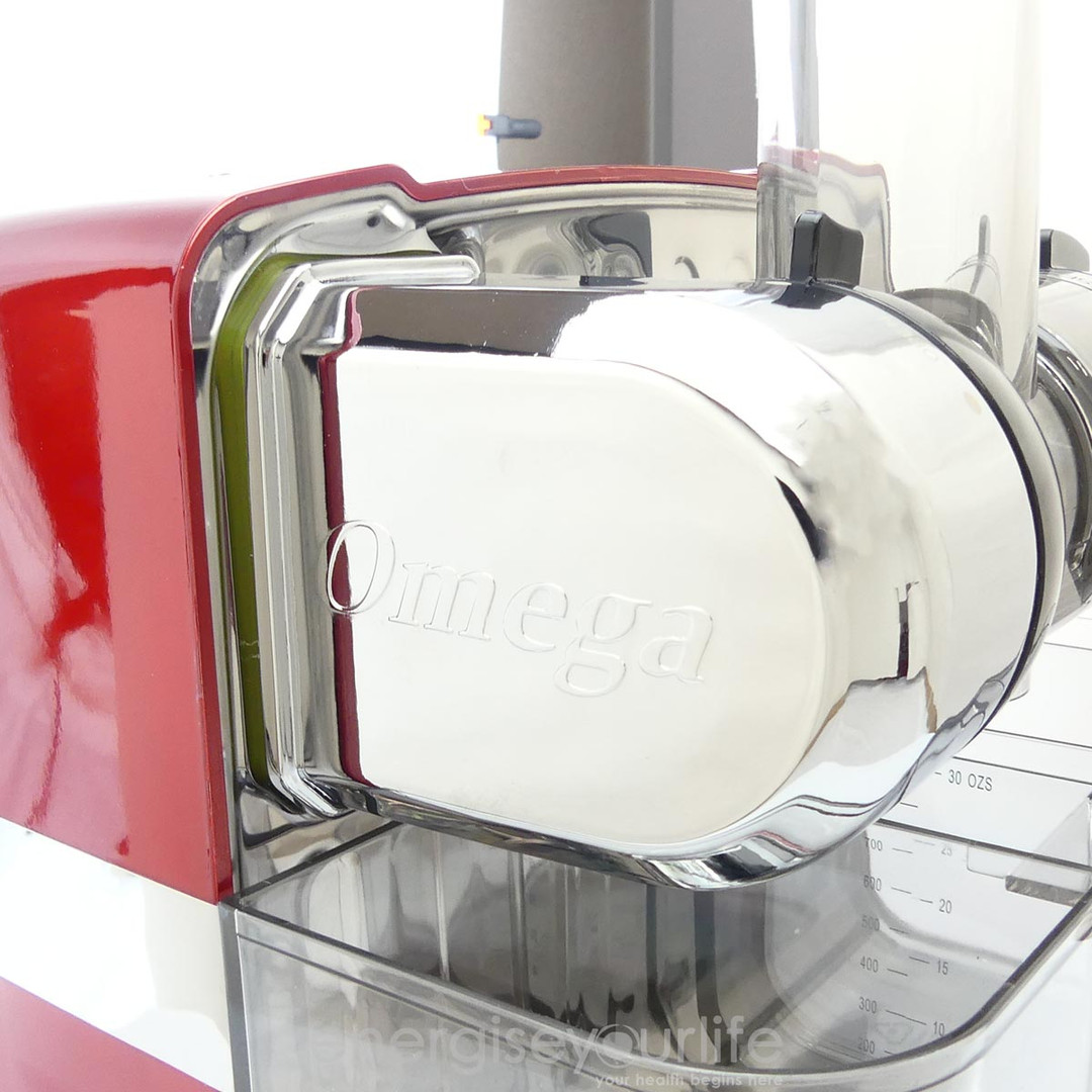 Omega Juice Cube Horizontal Slow Juicer in Red Energise Your Life