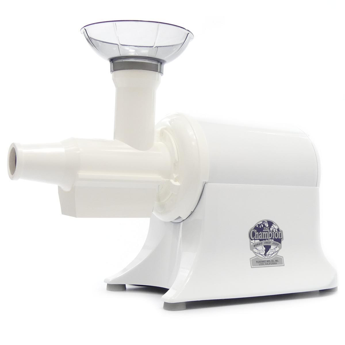 Champion 2000+ ジューサー Champion 2000 Horizontal Juicer in White | Energise Your Life