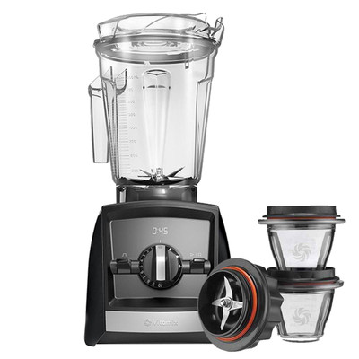 Vitamix Ascent 2500i Series Blender in Black with 225ml Blending Bowl Starter Kit