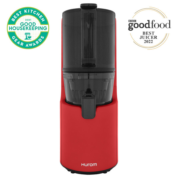 Hurom H200 Self-Feeding Slow Juicer in Red