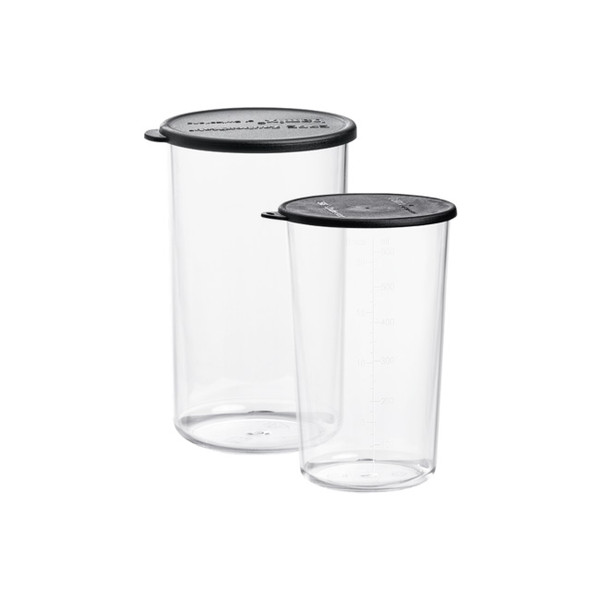 Bamix 600ml & 400ml Beakers with Lids