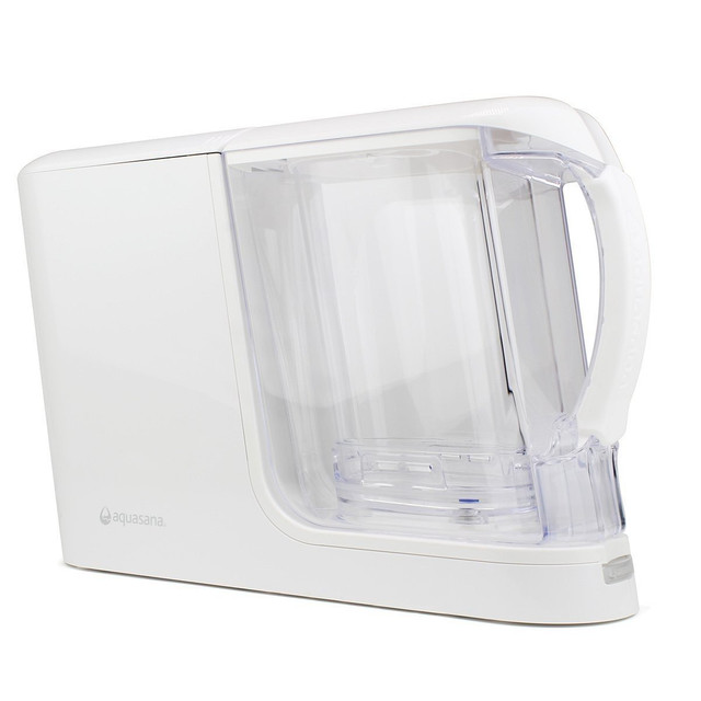 Aquasana AQCWM Countertop Pitcher Water Filter System in White