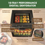 Ex-Display Excalibur 10 Tray Performance Digital Dehydrator in Stainless Steel (DH10SSSS33G)
