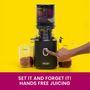 Omega Time Saving Cold Press Batch Juicer in Black