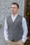 Emerald Isle  Wool  Mix Waistcoat from Ireland (Herringbone)