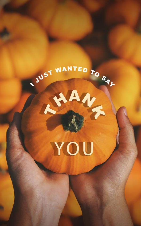 Gospel Tracts | Thank You-Pumkin