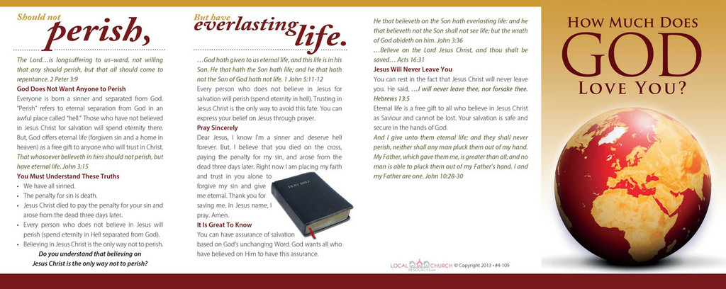 How Much Does God Love You-Burgundy Globe Bulk