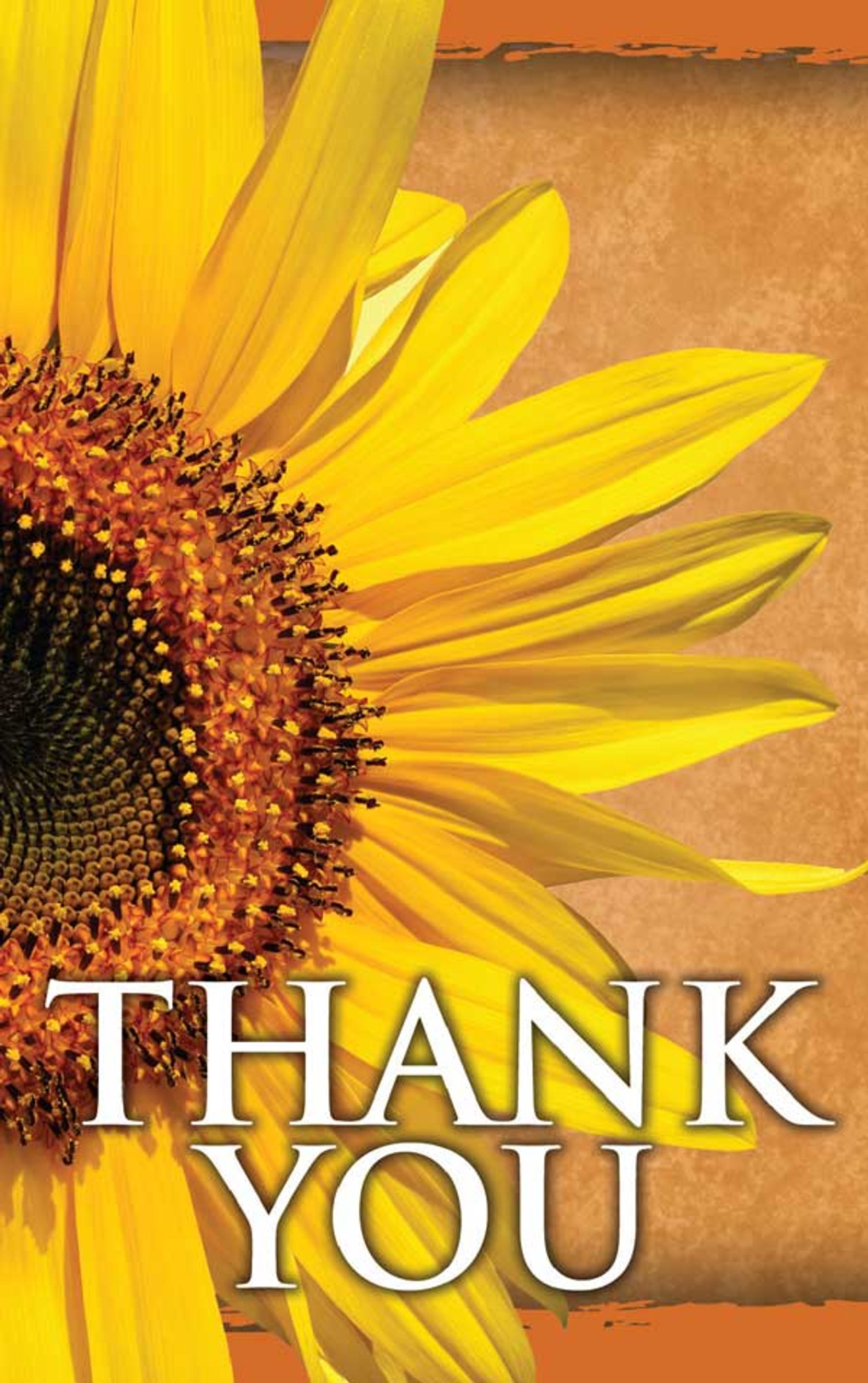 Gospel Tract Thank You-Original Sunflower