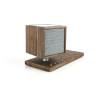 Tivoli Audio Revive in Walnut & Gray, side