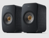 KEF LSX II Wireless Powered Bookshelf Speakers (pair) in Carbon Black