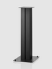 B&W FS600 S3 Speaker Stands in black. Angled image

