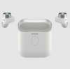 B&W Pi7 S2 Wireless Earbuds case and earbuds in Canvas White

