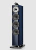 Bowers and Wilkins  702 S3 Signature Floorstanding Speaker in Midnight Blue Metallic.  Image shows individual speaker on angle, without grille