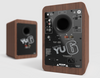 Kanto Audio YU6 Active Speakers in Walnut, back image