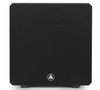 JL Audio E-Sub e110 10-inch Subwoofer in Black Gloss, front with grille

