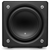 JL Audio E-Sub e112 12-inch Subwoofer in Black Ash. Front of unit, no grille

