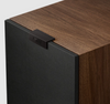 KEF Q3 Meta 2-Way Bookshelf Speakers, pair in Walnut, with grille