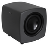 Jamo Cube Compact Powered Subwoofer, Grey angled