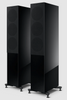 KEF R7 Meta Floorstanding Speakers in Gloss Black (Pair) with grilles
