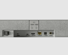 KEF XIO Soundbar in Silver Grey, back