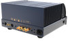 PrimaLuna EVO 300 Hybrid Power Amplifier in Silver, angled to the back with cage PrimaLuna EVO 300 Hybrid Power Amplifier in Silver, angled to the back with cage