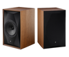 Mobile Fidelity SourcePoint 10 Master Edition Loudspeakers  in Satin Walnut, pair, one without  and one with grille