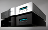KRELL K-300i Integrated Stereo Amplifier in Silver adn in Black, stacked together