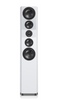 SVS Ultra Evolution Titan Floorstanding Speaker in Piano Gloss White, individual with grille