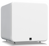 SVS SB-5000 R|Evolution Sealed Box Subwoofer in Gloss White, angled with grille