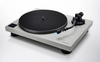 Technics SL-40CBT Direct Drive Bluetooth Turntable in Gray, angled without dustcover