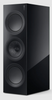 KEF R2 Meta Centre Channel Speaker in Black Gloss.  Vertical on an angle