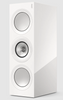 KEF R6 Meta Centre Channel Speaker in Gloss White.  Angled, vertical