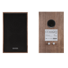 Mission 750 Speakers in Walnut, pair shown front and back