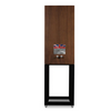 Mission 770 Speakers in Walnut. Individual speaker shown, rear and on Mission 770 Speaker Stand 