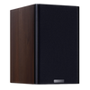Mission LX-2 MK II Bookshelf Speakers in Walnut, individual speaker shown with grille