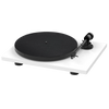 ProJect E1 Phono Turntablewith Audio Technica's AT3600L cartridge in Walnut, angled