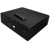 Michi Prestige Q430 CD Player angled with remote control on top