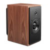ATC SCM20ASL Active Speakers; individual speaker in Walnut, angled