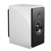 ATC SCM20ASL Active Speakers; individual speaker in Piano White, angled